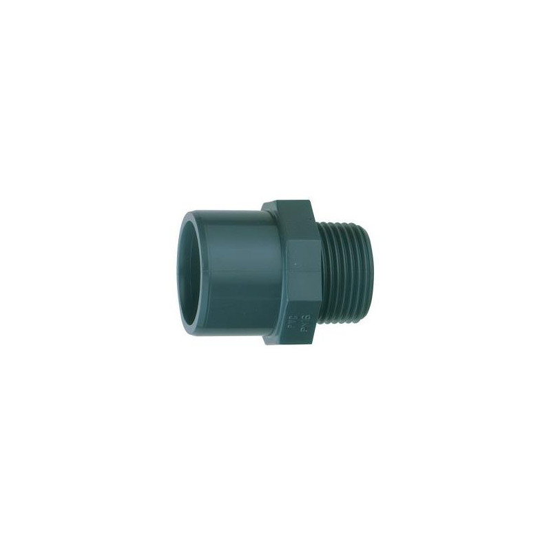 RACCORDO PVC - Adattatore M 50 F 40 mm x 1 1/2'' (filettato) fig. 1
